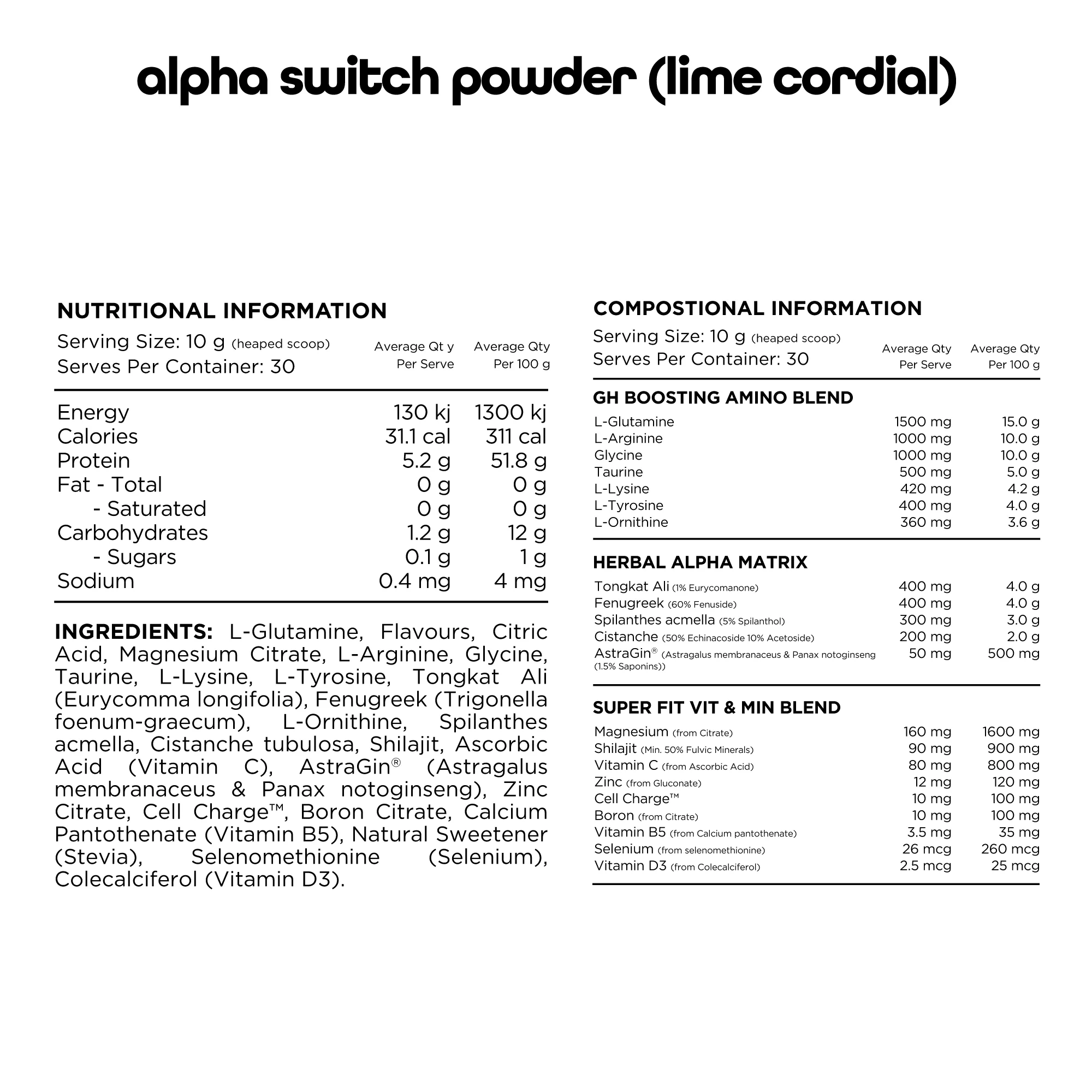 Alpha Switch Powder by Switch Nutrition - Image 4