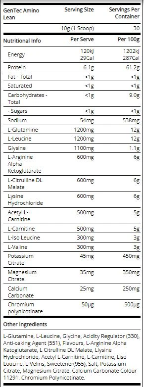 Amino Lean by Gen-Tec - Image 7