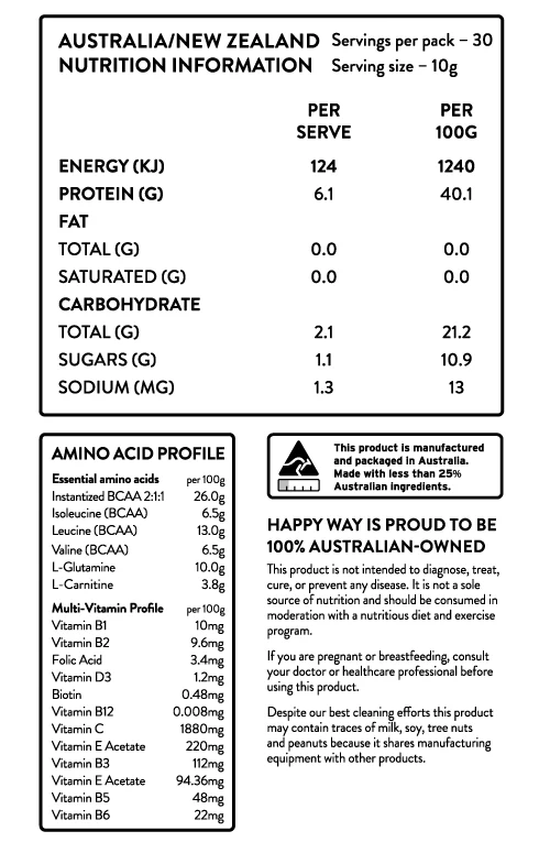 BCAA Powder by Happy Way - Image 3