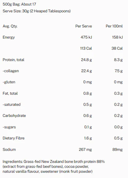 Bone Broth Protein Powder by Mitchells Nutrition - Image 4
