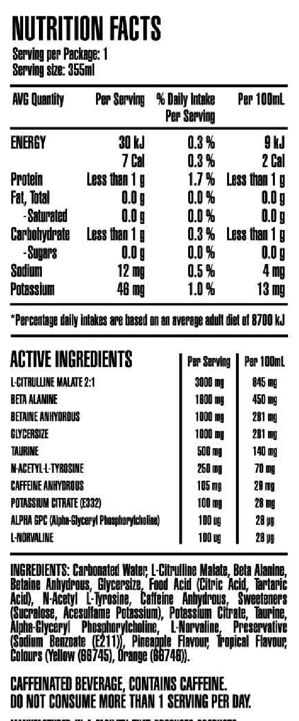 Caffeine + Pump RTD by Gorilla X Labs - Image 5