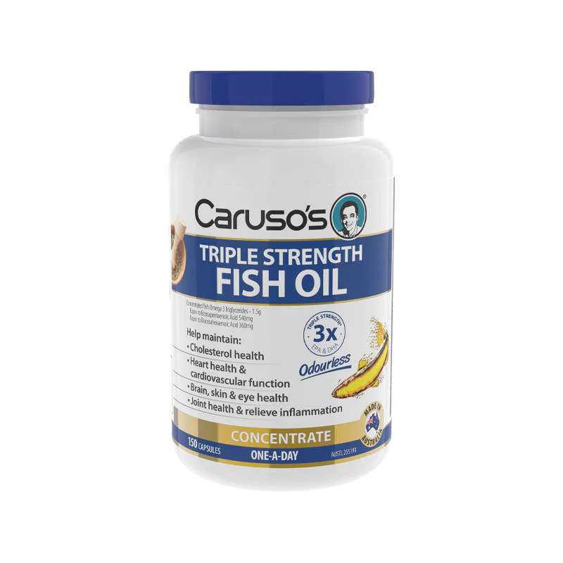 Triple Strength Odourless Fish Oil by Carusos