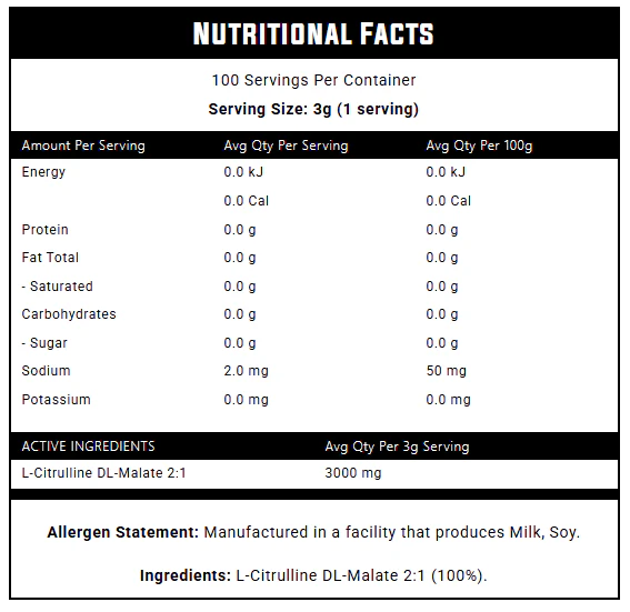 Citrulline Malate by Nexus - Image 2