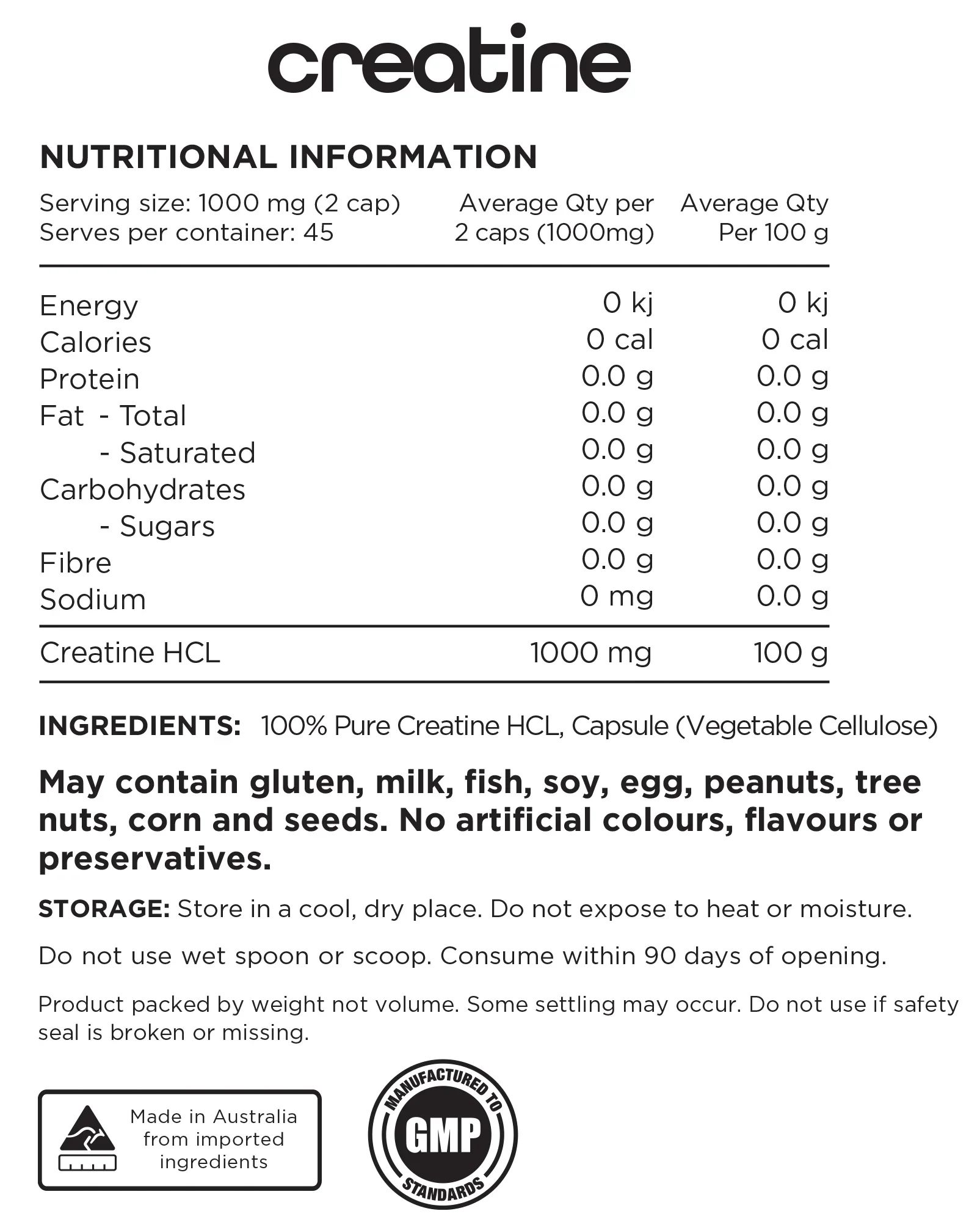 Creatine HCL Capsules by Switch Nutrition - Image 3