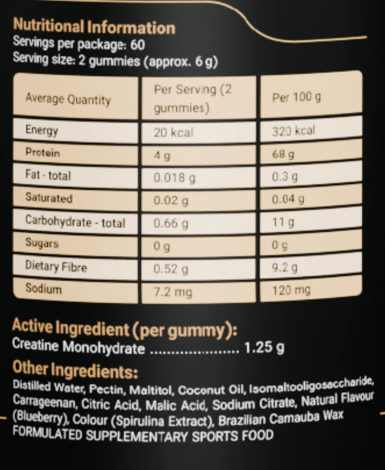 Creatine Monohydrate Gummies by Apollo Nutraceuticals - Image 3