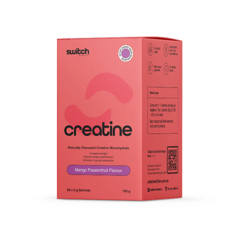 Flavoured Creatine Monohydrate Sachets by Switch Nutrition - Image 2