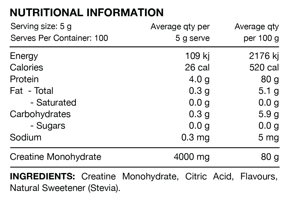 Flavoured Creatine Monohydrate Sachets by Switch Nutrition - Image 5