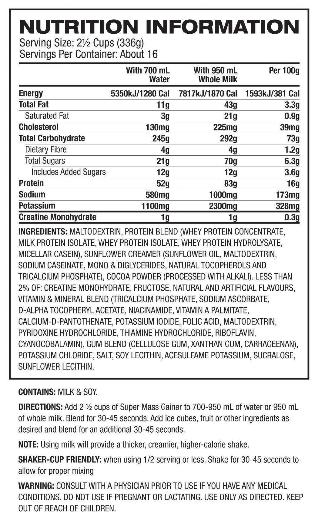 Super Mass Gainer by Dymatize - Image 4