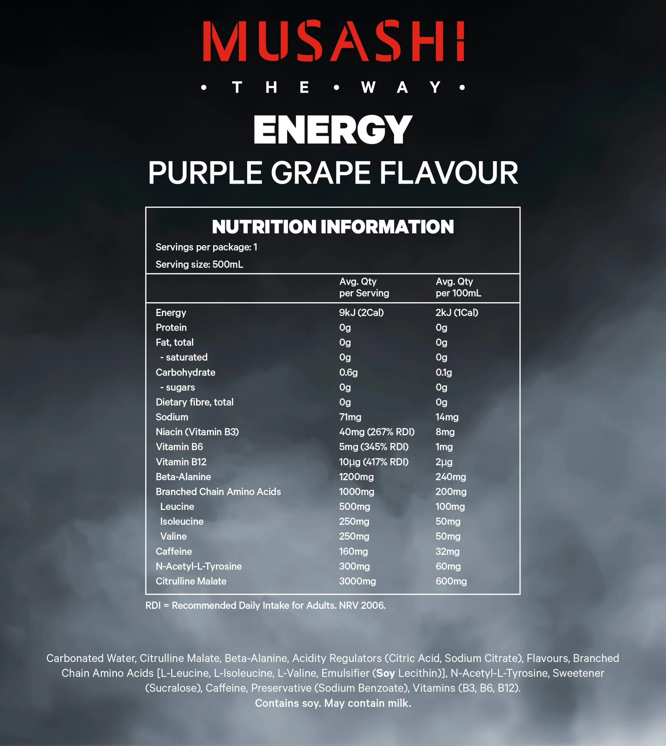 Energy Drink RTD by Musashi - Image 13