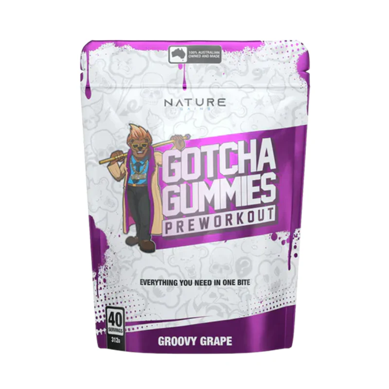 Gotcha Pre-Workout Gummies by Nature Gains