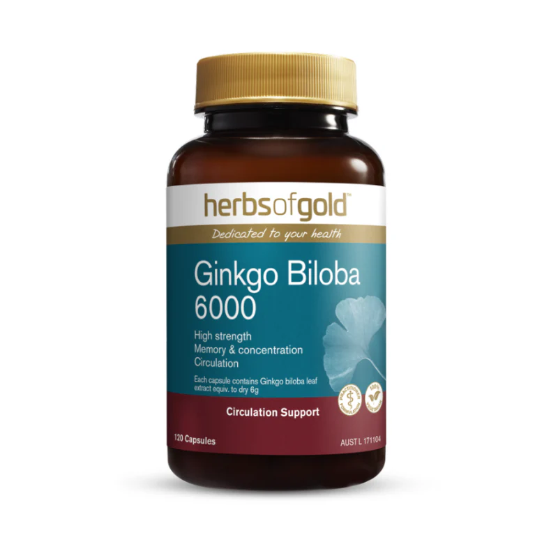 Ginkgo Biloba 6000 by Herbs of Gold