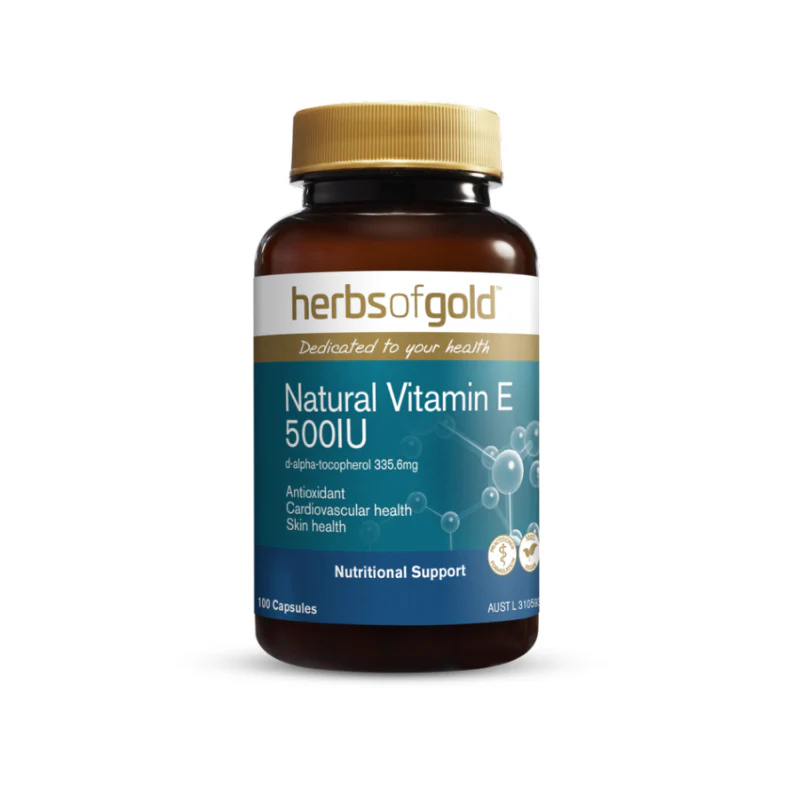 Natural Vitamin E 500IU by Herbs of Gold