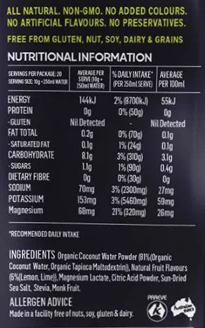 Hydrate Coconut Water Electrolyte Powder by Niulife - Image 4