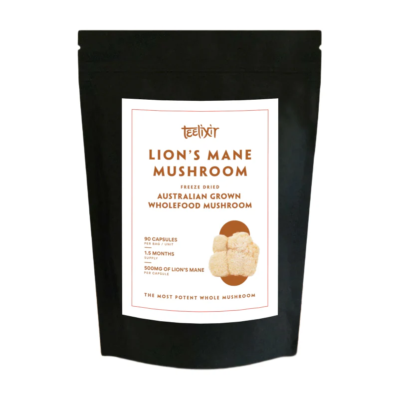 Lions Mane Mushroom Capsules by Teelixir