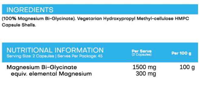 Magnesium Glycinate Capsules by SBN - Image 2