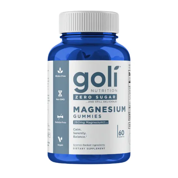 Magnesium Zero Sugar Gummies by Goli