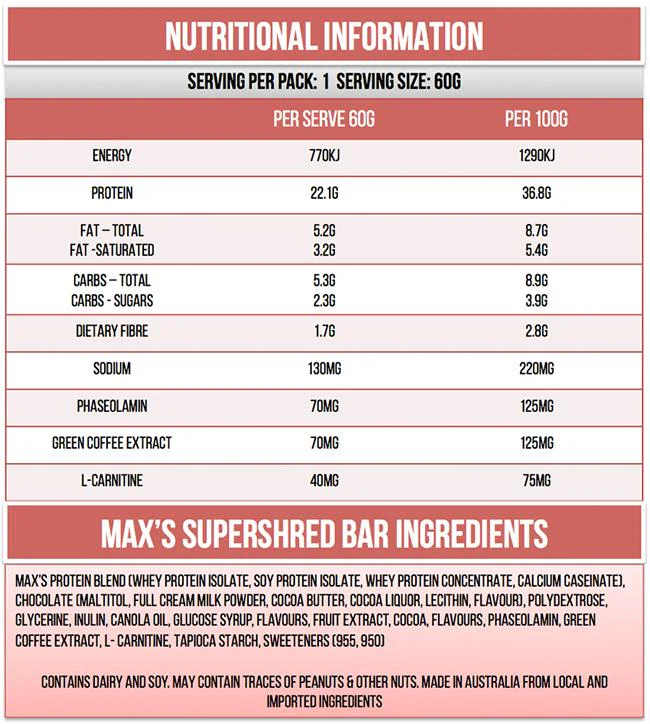 Super Shred Protein Bar by Maxs - Image 9