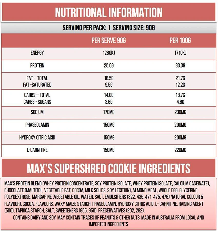 Super Shred Protein Cookies by Maxs - Image 3