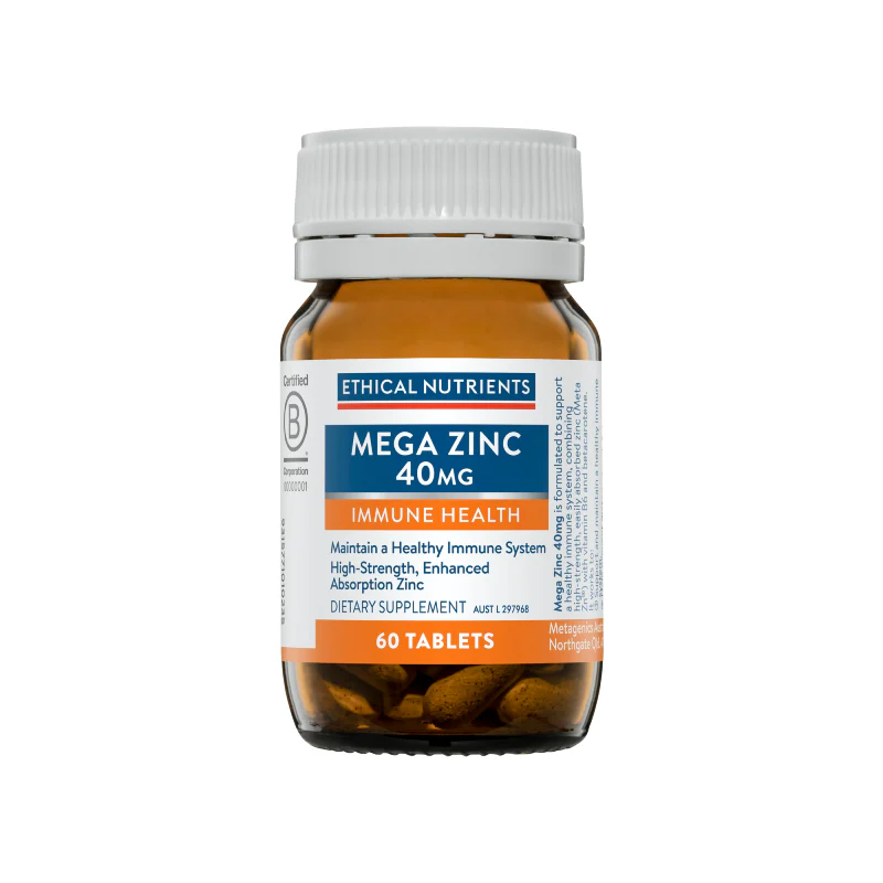 Mega Zinc 40mg by Ethical Nutrients