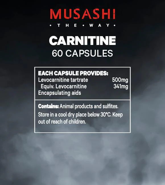 Carnitine Capsules by Musashi - Image 2