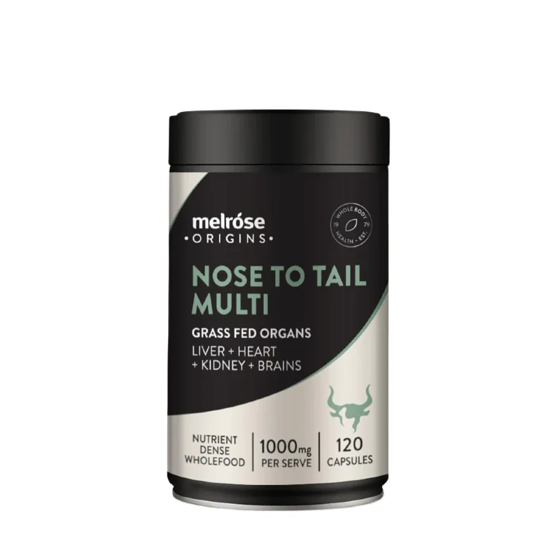 Nose-To-Tail Multi (Grass Fed Organs Liver Heart Kidney Brain) by Melrose