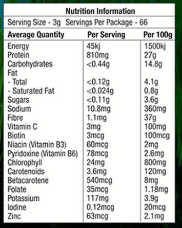 Organic Australian Barley Grass by MicrOrganics Green Nutritionals - Image 3