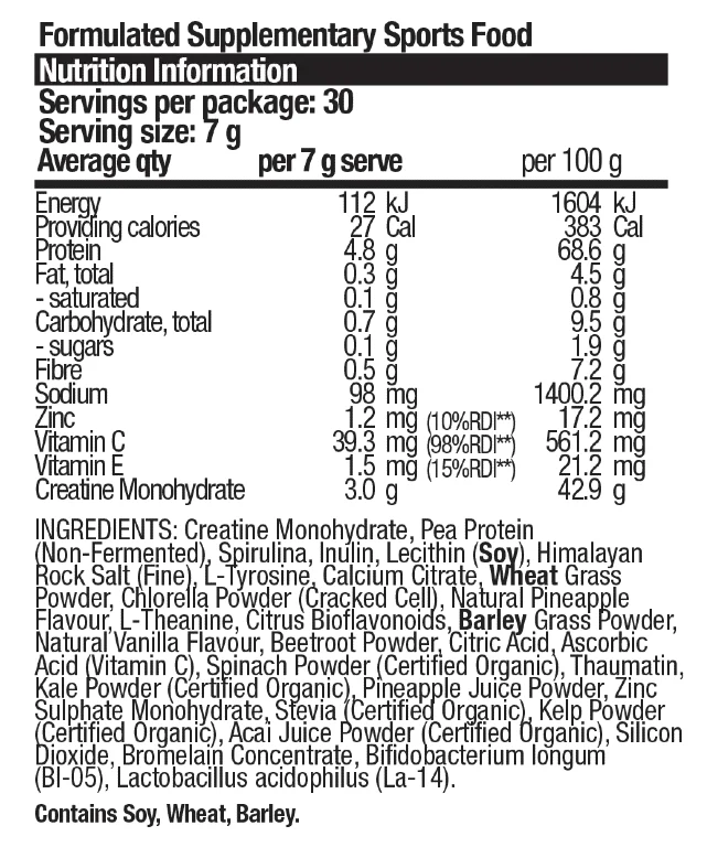 Performance Greens + Creatine by Body Science (BSc) - Image 2