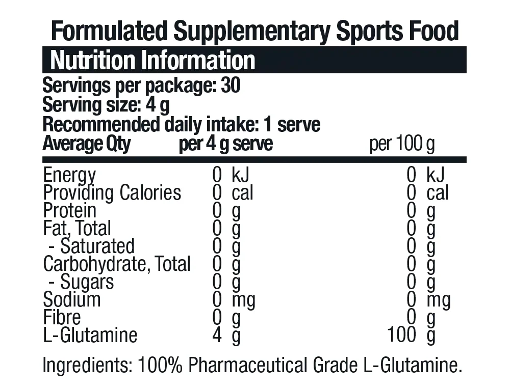 Pure Glutamine by Body Science (Bsc) - Image 2
