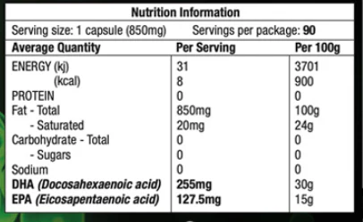 Pure Plant Sourced Green Omega 3 by MicrOrganics Green Nutritionals - Image 2