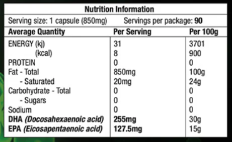 Pure Plant Sourced Green Omega 3 by MicrOrganics Green Nutritionals - Image 3
