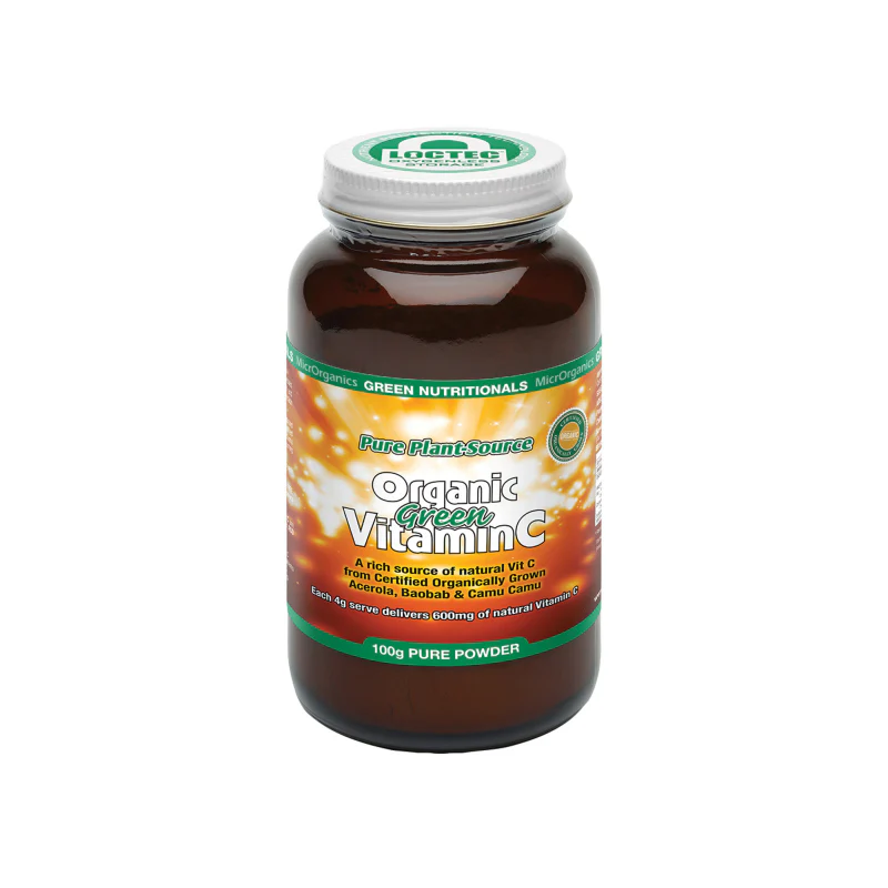 Pure Plant Sourced Organic Green Vitamin C Powder by MicrOrganics Green Nutritionals