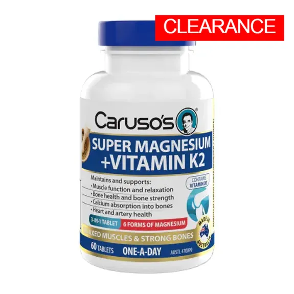 Super Magnesium + Vitamin K2 by Carusos