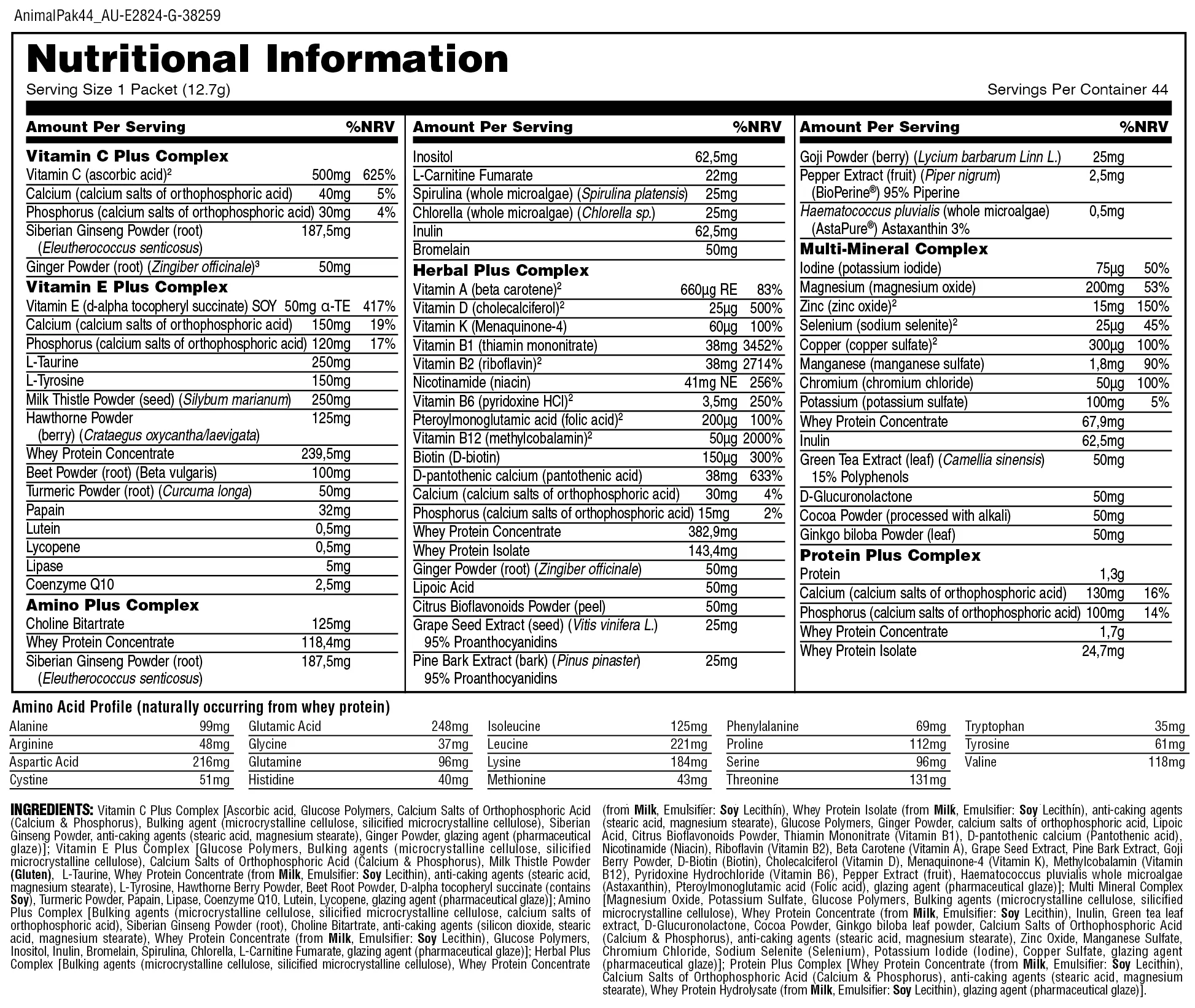Animal Pak by Universal Nutrition - Image 2