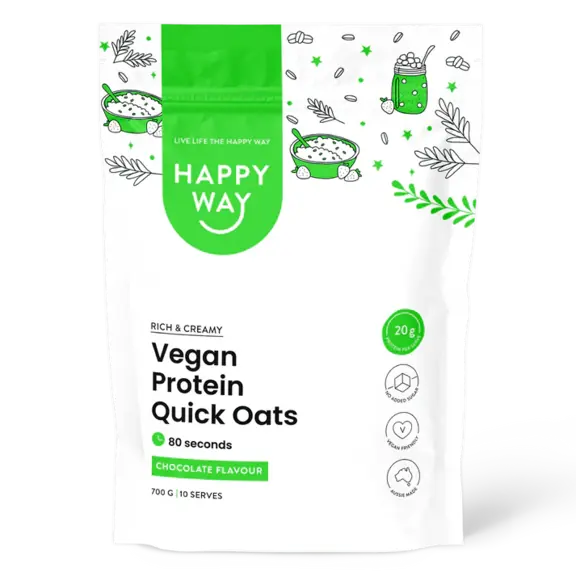 Vegan Protein Quick Oats by Happy Way