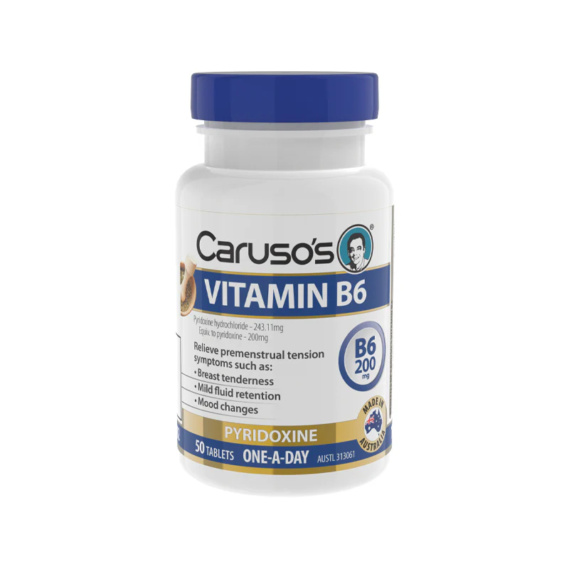 Vitamin B6 200mg by Carusos